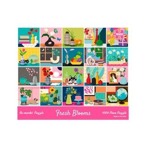 Fresh Blooms 1000 Piece Puzzle - Colorful Design